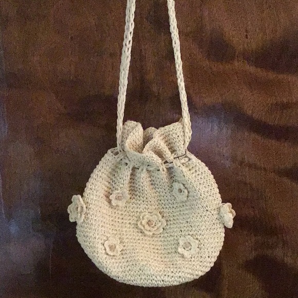 Capelli of New York Handbags - Cappelli Hand Woven Crochet Bag